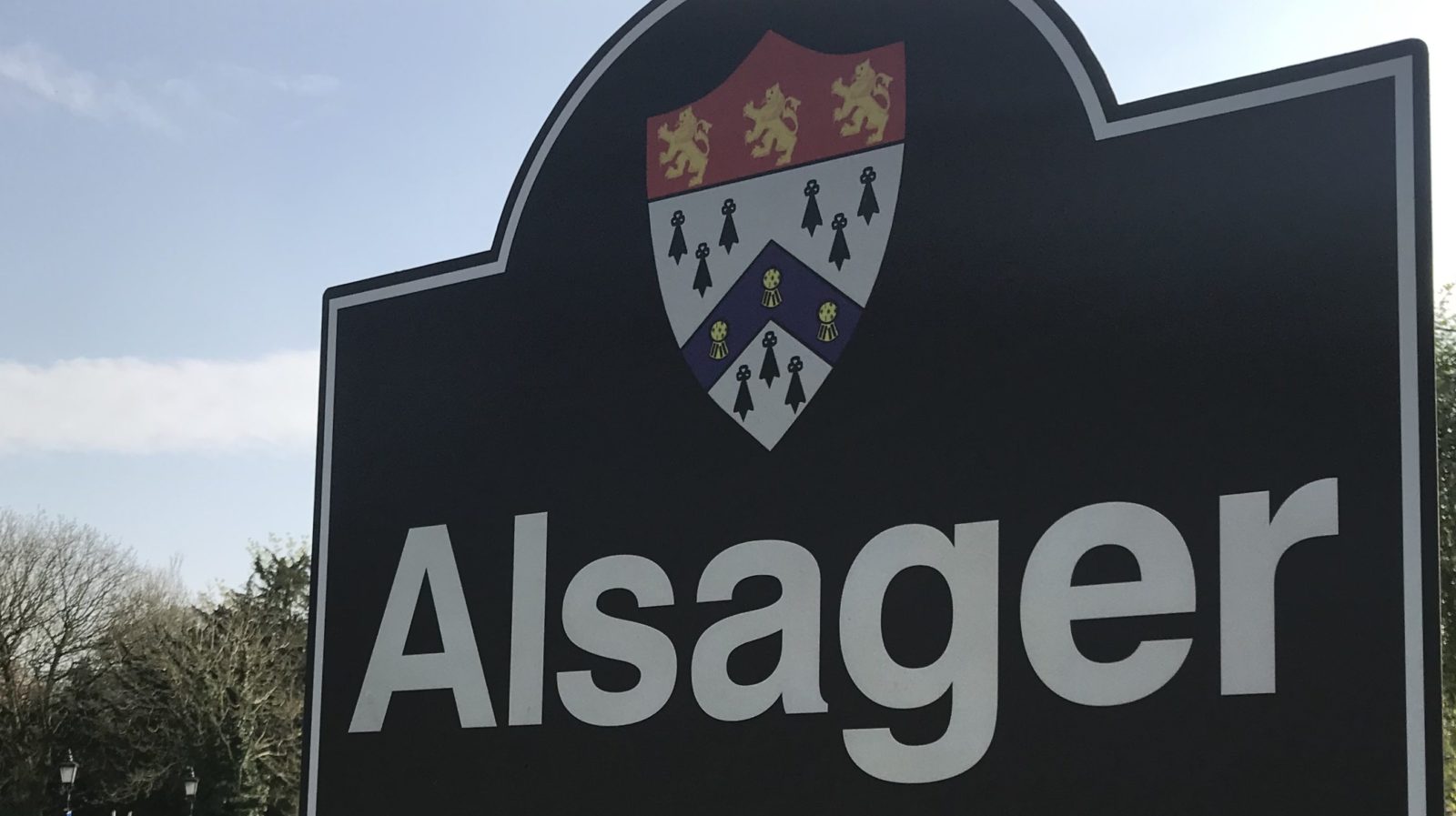 Alsager welcome sign